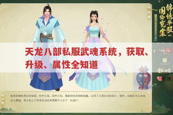 天龙八部私服武魂系统，获取、升级、属性全知道