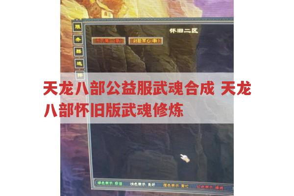 天龙八部公益服武魂合成 天龙八部怀旧版武魂修炼