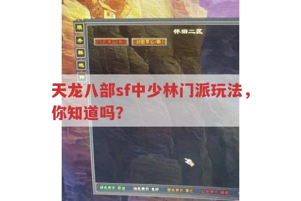 天龙八部sf中少林门派玩法，你知道吗？